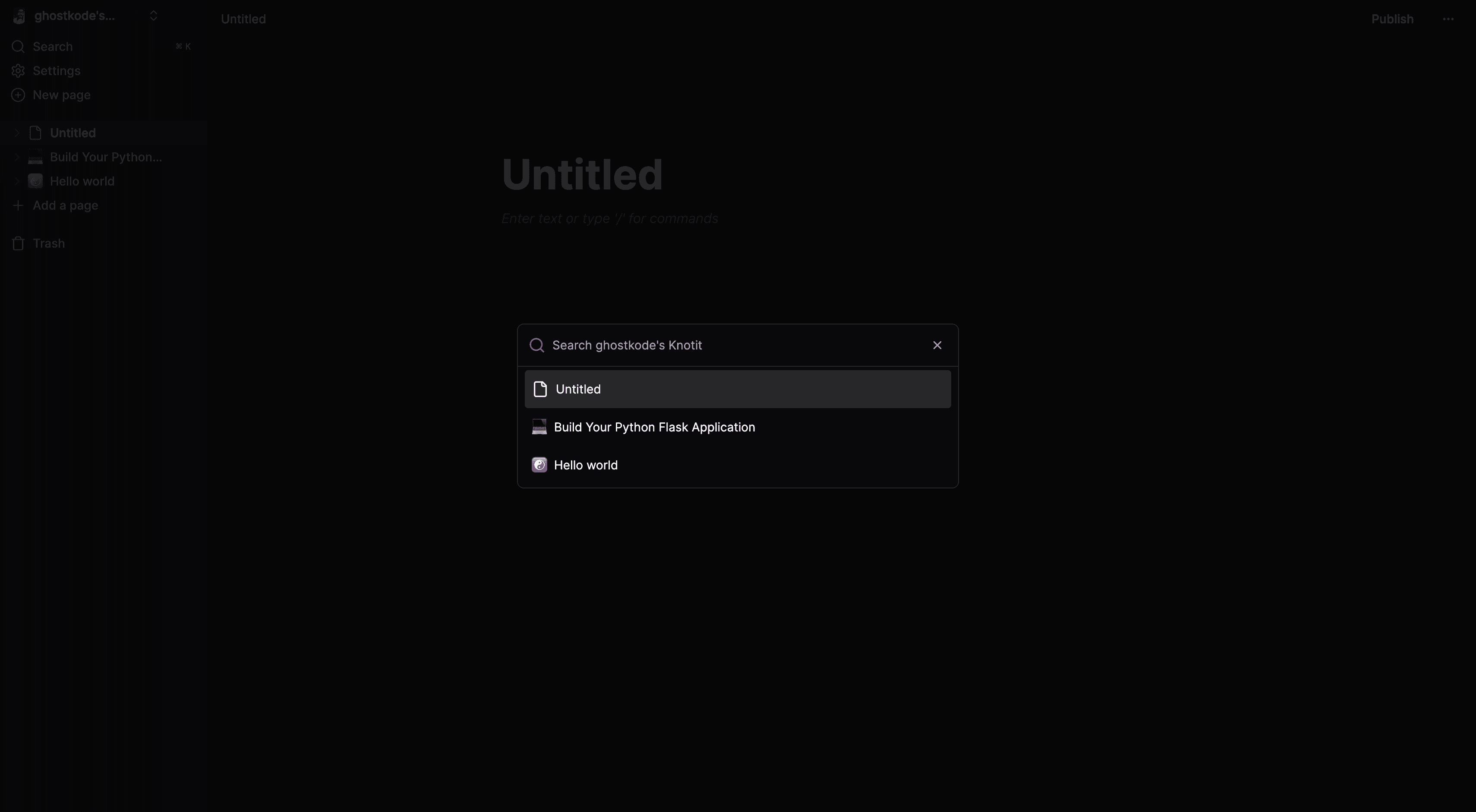 Search project